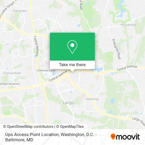 Ups Access Point Location map