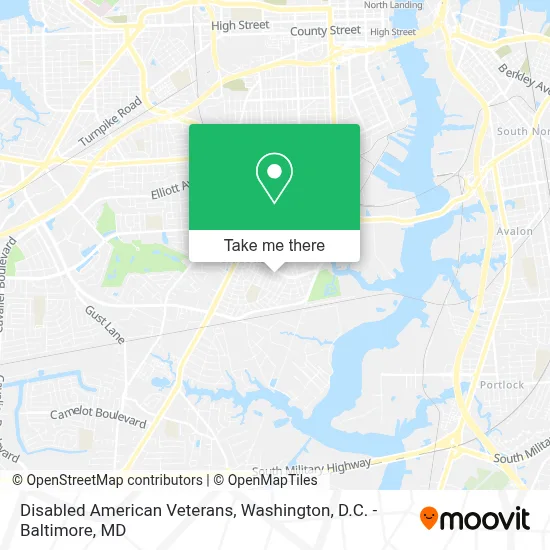 Disabled American Veterans map