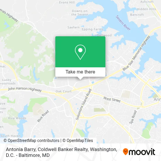 Antonia Barry, Coldwell Banker Realty map