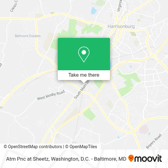 Atm Pnc at Sheetz map