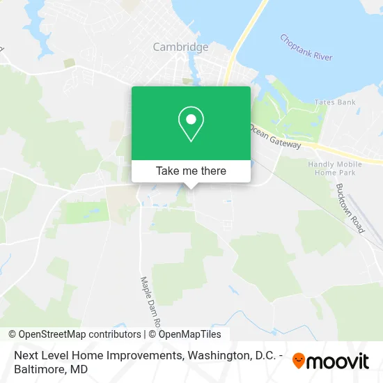 Next Level Home Improvements map