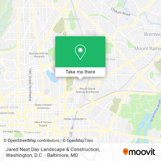 Jared Next Day Landscape & Construction map