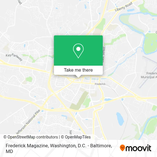Frederick Magazine map