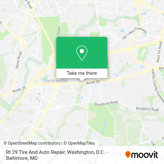 Rt 29 Tire And Auto Repair map