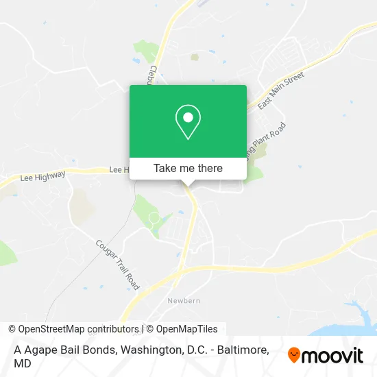 A Agape Bail Bonds map