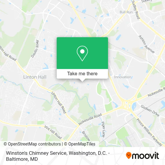 Winston's Chimney Service map