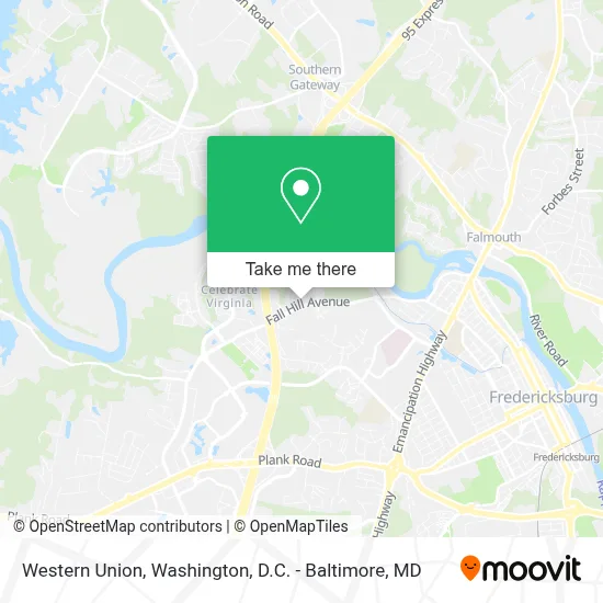 Western Union map