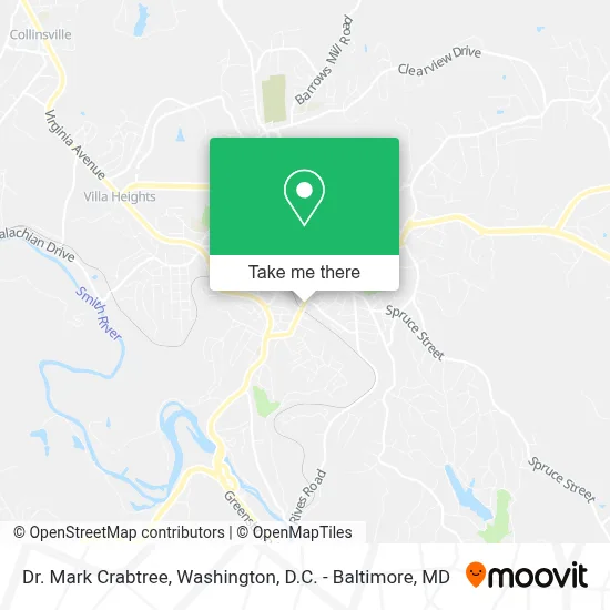 Dr. Mark Crabtree map
