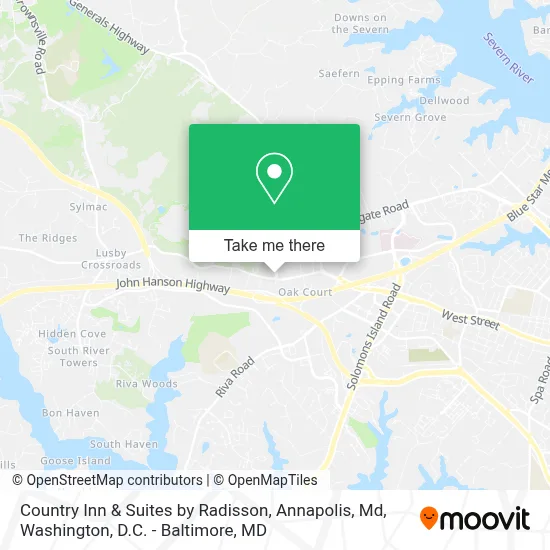 Country Inn & Suites by Radisson, Annapolis, Md map