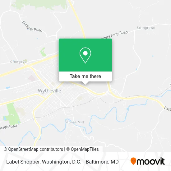 Label Shopper map