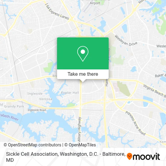 Sickle Cell Association map
