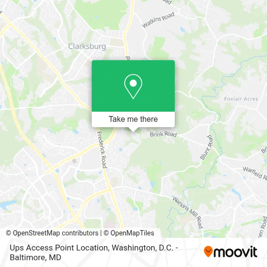 Ups Access Point Location map