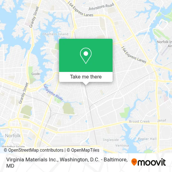 Virginia Materials Inc. map