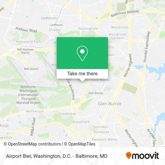 Airport Bwi map