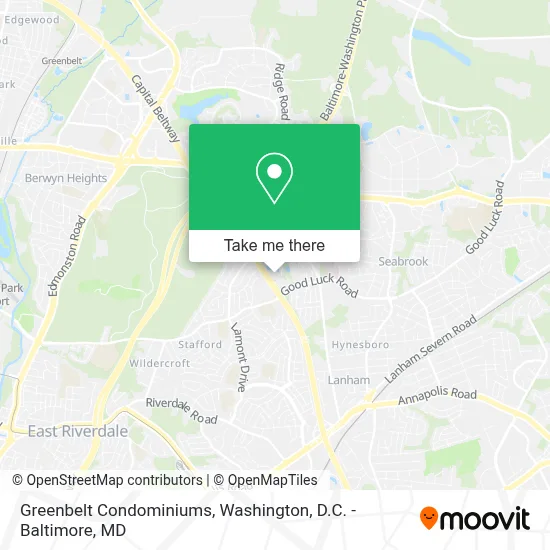 Greenbelt Condominiums map