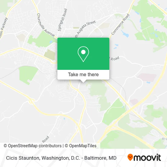 Cicis Staunton map