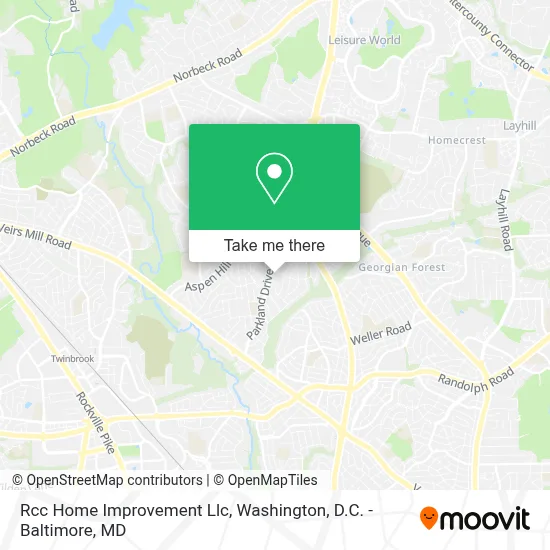 Rcc Home Improvement Llc map