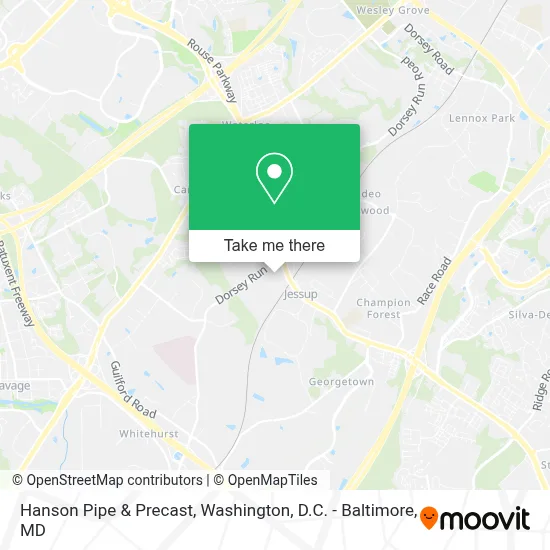 Hanson Pipe & Precast map