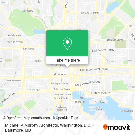 Michael V Murphy Architects map