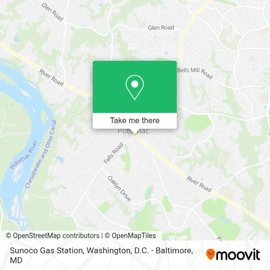 Sunoco Gas Station map
