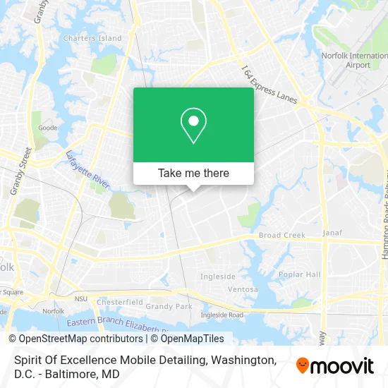 Spirit Of Excellence Mobile Detailing map