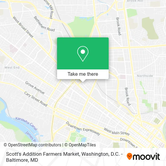 Scott's Addition Farmers Market map