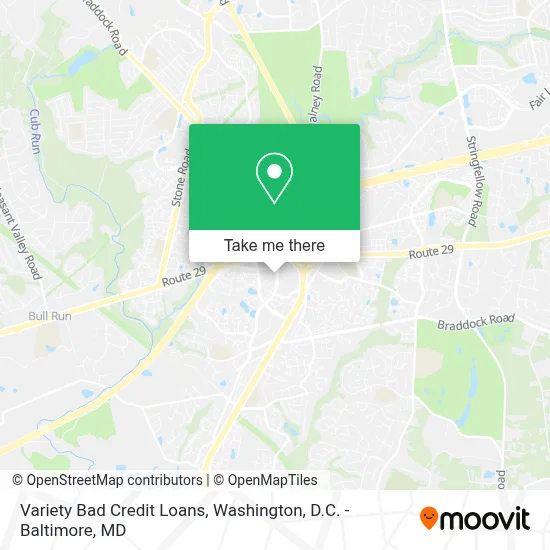 Variety Bad Credit Loans map