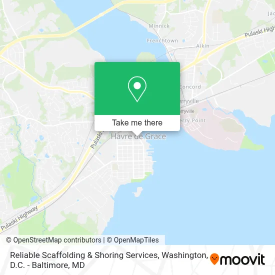 Reliable Scaffolding & Shoring Services map