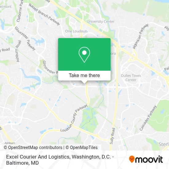 Excel Courier And Logistics map