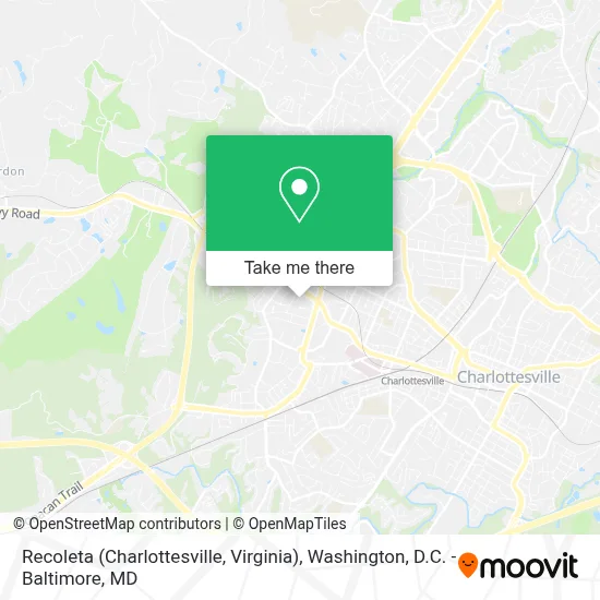 Recoleta (Charlottesville, Virginia) map
