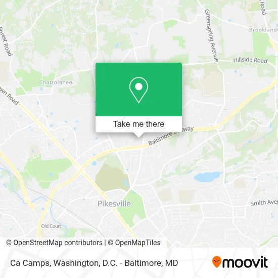 Ca Camps map