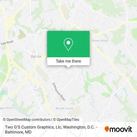 Two G’S Custom Graphics, Llc map