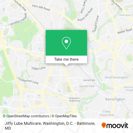 Jiffy Lube Multicare map