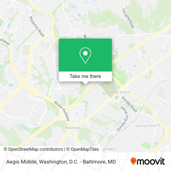 Aegis Mobile map