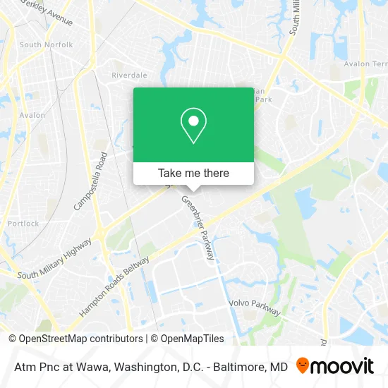 Atm Pnc at Wawa map