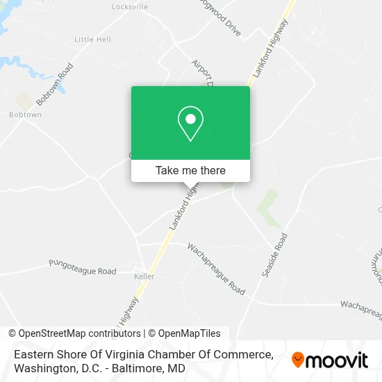 Eastern Shore Of Virginia Chamber Of Commerce map