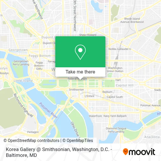 Korea Gallery @ Smithsonian map