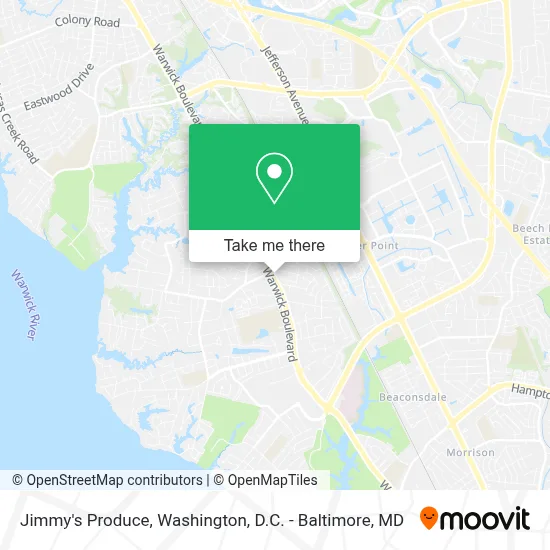 Jimmy's Produce map