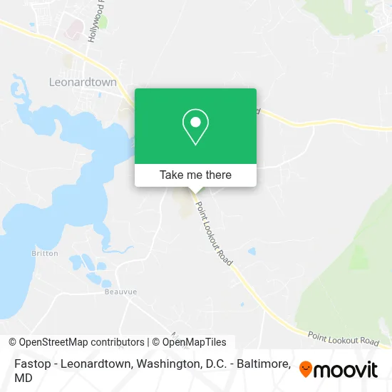 Fastop - Leonardtown map
