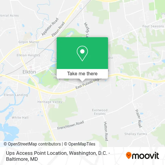 Ups Access Point Location map