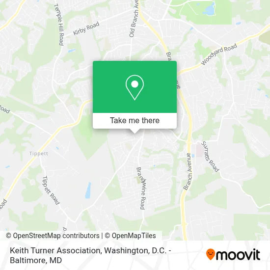 Keith Turner Association map