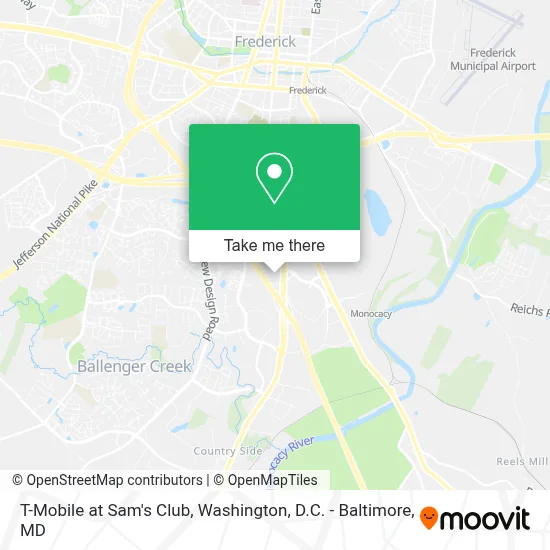 T-Mobile at Sam's Club map