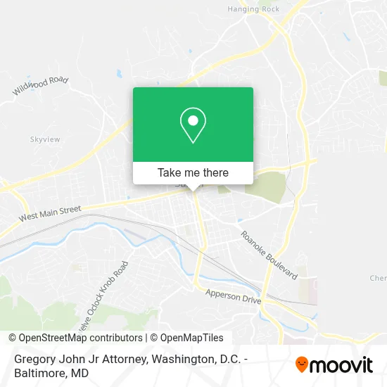 Gregory John Jr Attorney map