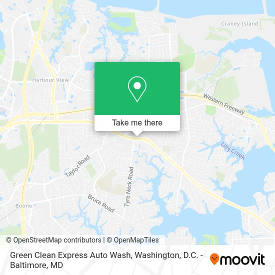 Green Clean Express Auto Wash map