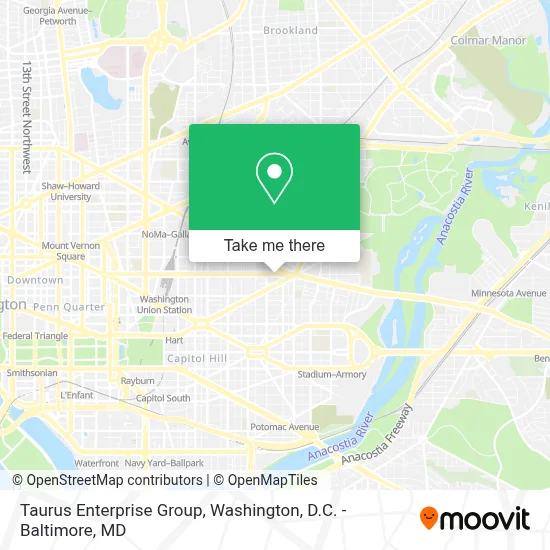 Taurus Enterprise Group map