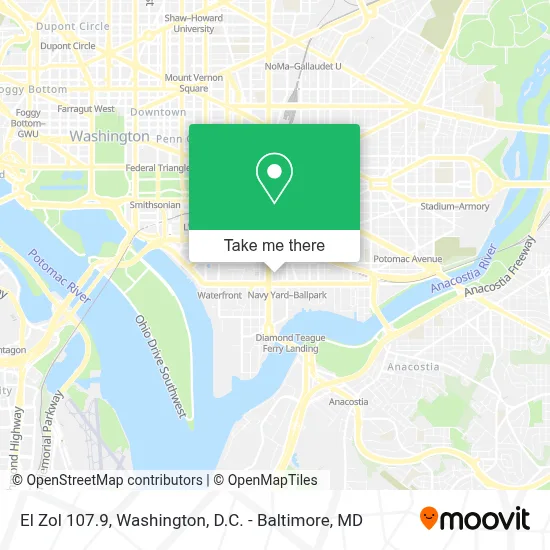 El Zol 107.9 map