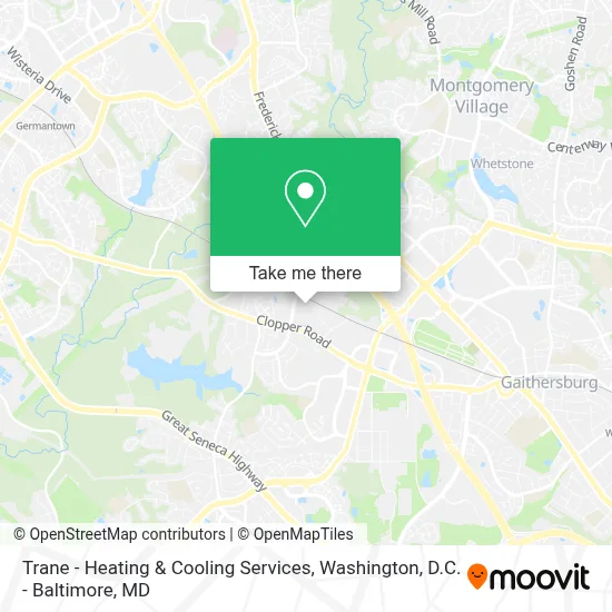 Trane - Heating & Cooling Services map