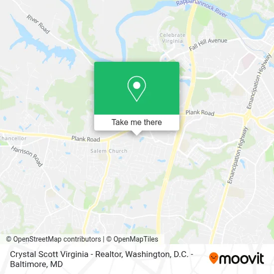 Crystal Scott Virginia - Realtor map