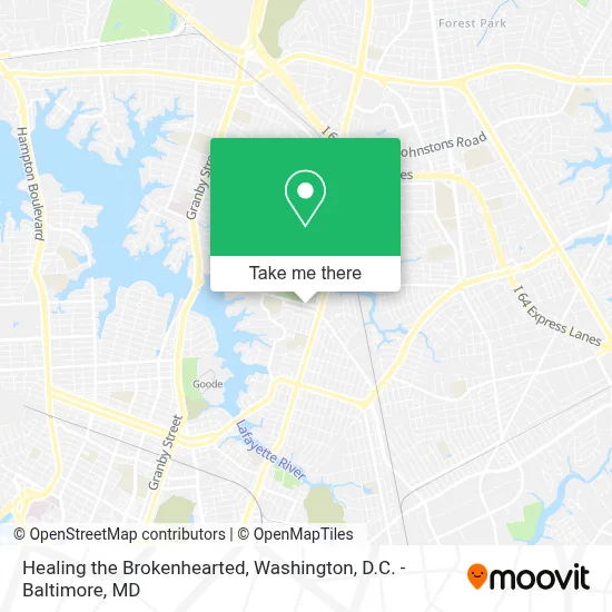 Healing the Brokenhearted map