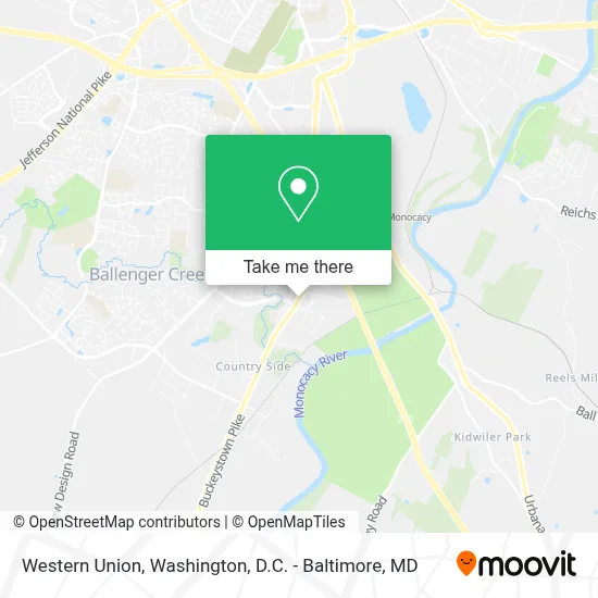 Western Union map